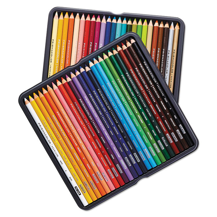 Premier Colored Pencil, 3 mm, 2B (#1), Assorted Lead/Barrel Colors, 48/Pack
