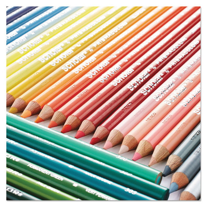 Scholar Colored Pencil Set, 3 mm, 2B (#2), Assorted Lead/Barrel Colors, 24/Pack