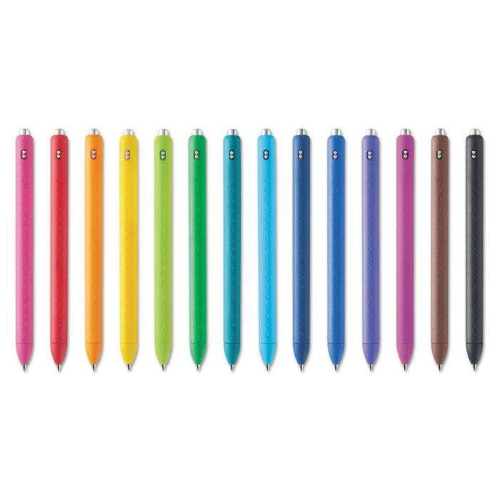 InkJoy Retractable Gel Pen, Medium 0.7mm, Assorted Ink/Barrel, 14/Pack