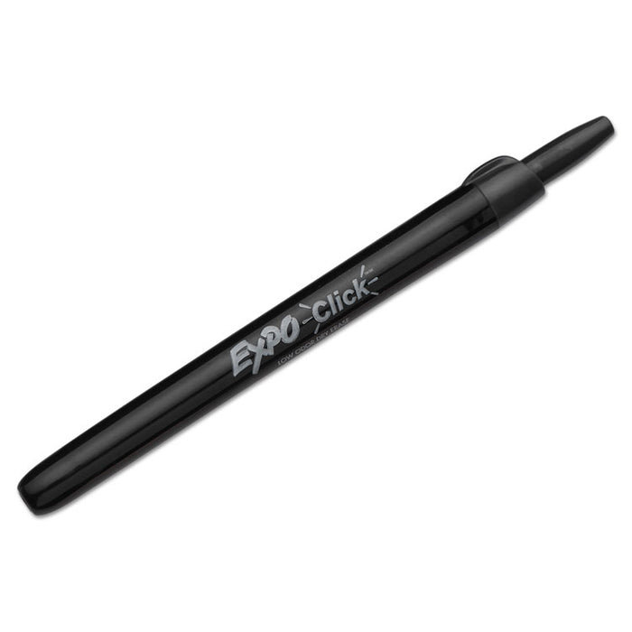 Click Dry Erase Marker, Fine Bullet Tip, Black, Dozen