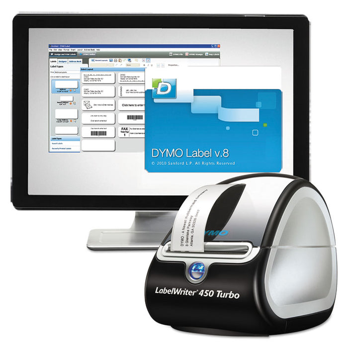 LabelWriter 450 Turbo Printer, 71 Label/Min, 5w x 7.4d x 5.5h