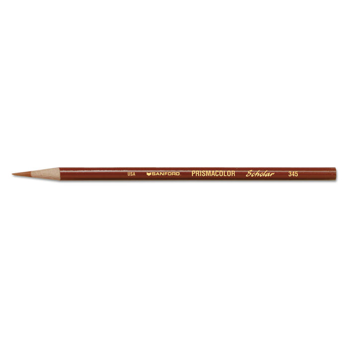 Scholar Colored Pencil Set, 3 mm, 2B (#2), Assorted Lead/Barrel Colors, 24/Pack