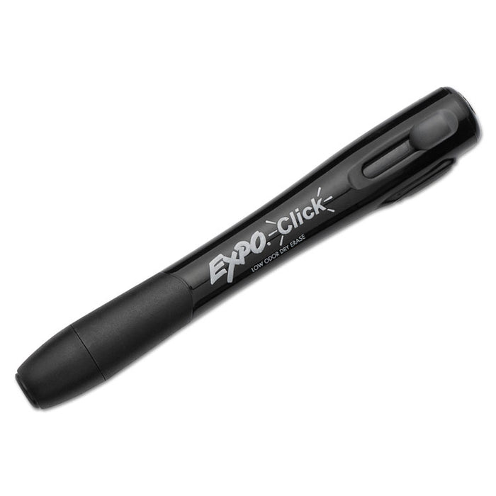 Click Dry Erase Marker, Broad Chisel Tip, Black, Dozen