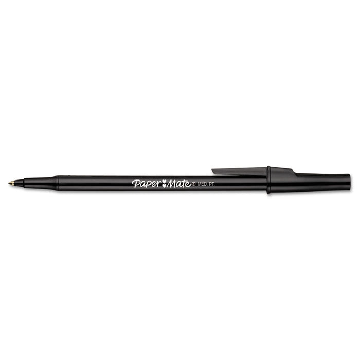 Write Bros. Stick Ballpoint Pen Value Pack, 1mm, Black Ink/Barrel, 60/Pack