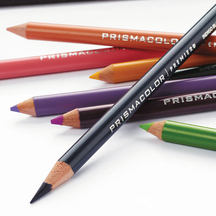 Premier Colored Pencil, 3 mm, 2B (#1), Assorted Lead/Barrel Colors, 24/Pack