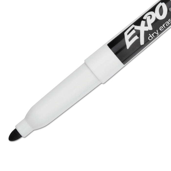 Low-Odor Dry-Erase Marker, Fine Bullet Tip, Black, Dozen