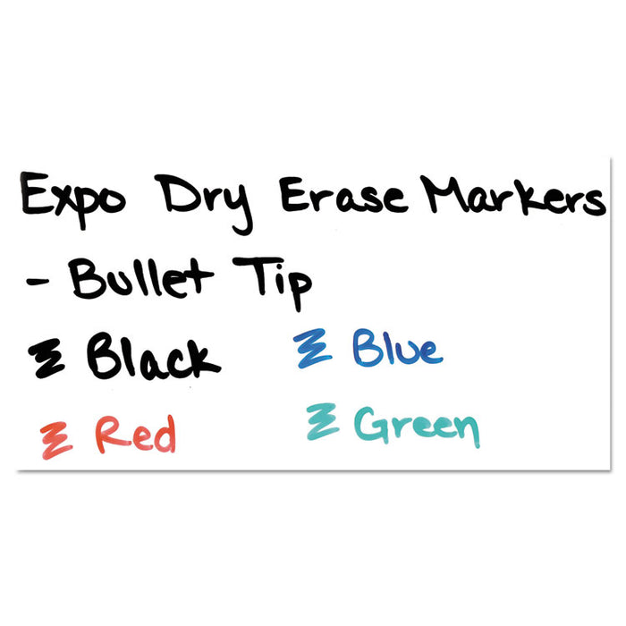 Low-Odor Dry-Erase Marker, Medium Bullet Tip, Red, Dozen