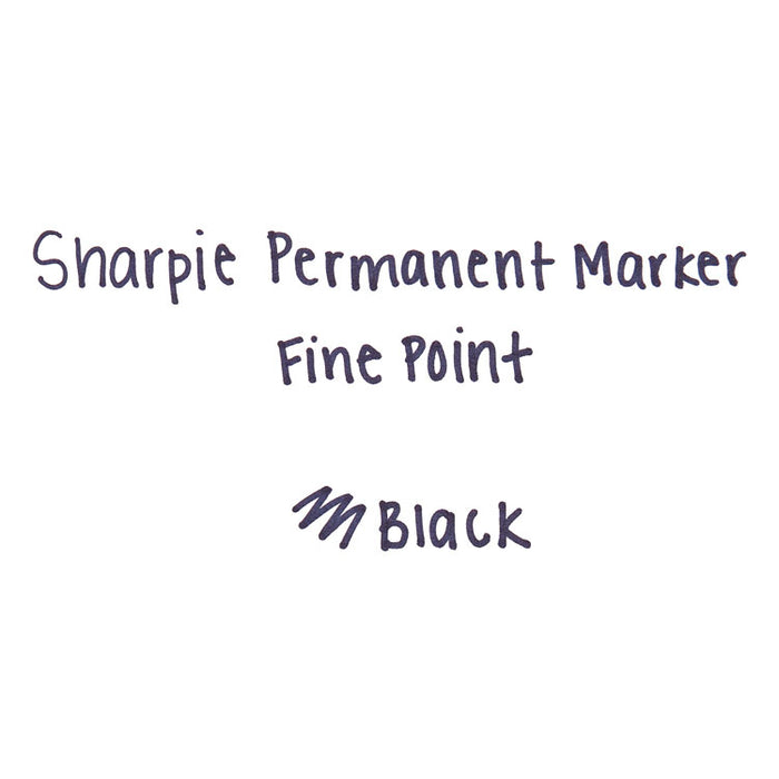 Fine Tip Permanent Marker Value Pack, Fine Bullet Tip, Black, 36/Pack