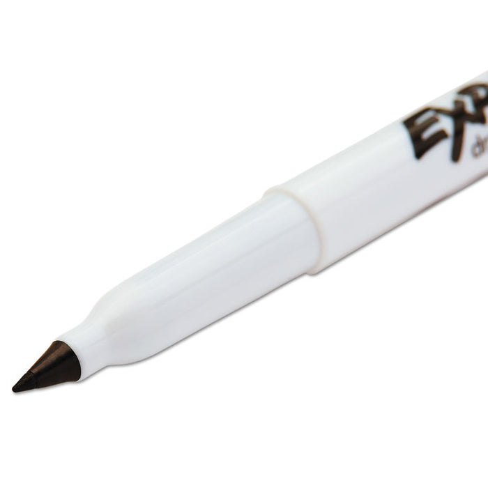 Low-Odor Dry-Erase Marker, Extra-Fine Needle Tip, Black, Dozen