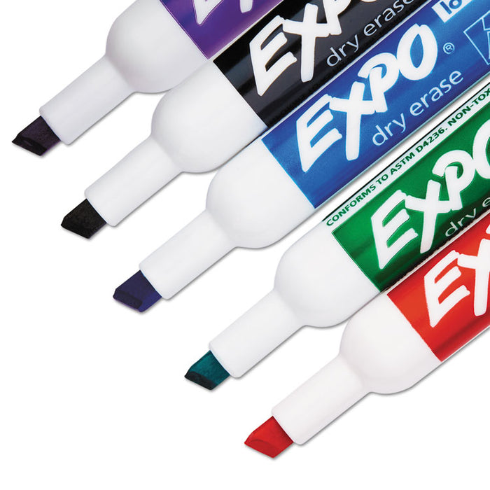 Low-Odor Dry-Erase Marker Value Pack, Broad Chisel Tip, Assorted Colors, 36/Box
