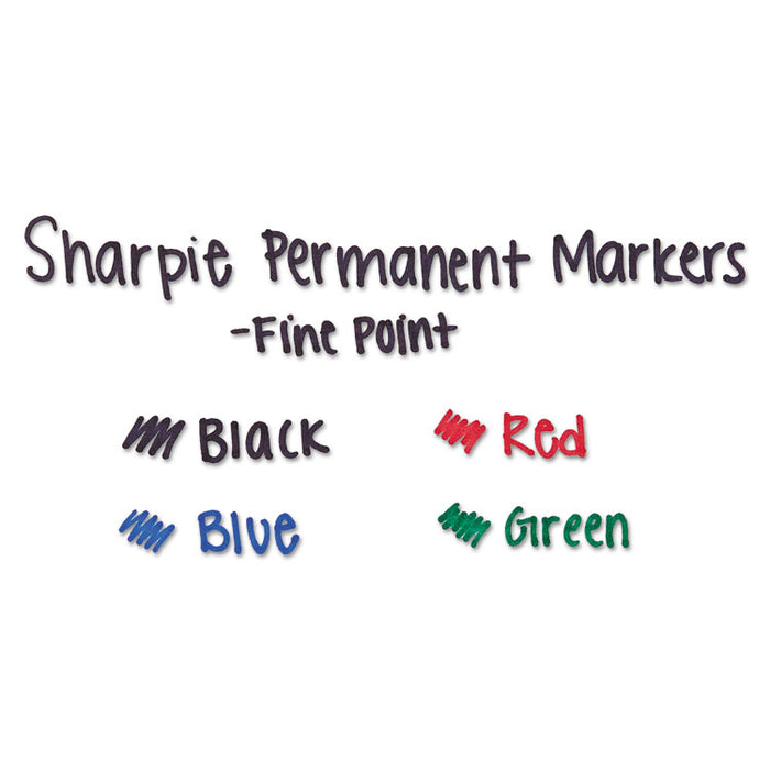 Fine Tip Permanent Marker, Assorted Colors, 36/Pack