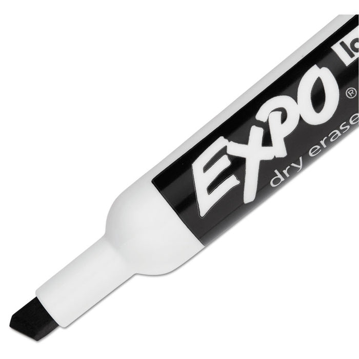 Low-Odor Dry-Erase Marker, Broad Chisel Tip, Black, 36/Box