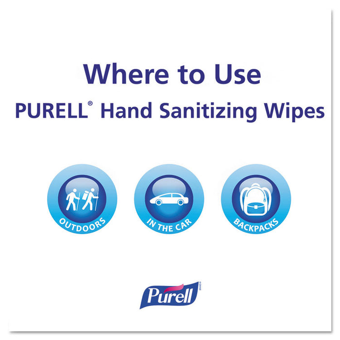 Premoistened Hand Sanitizing Wipes, 5.78" x 7", 100/Canister, 12 Canisters/CT