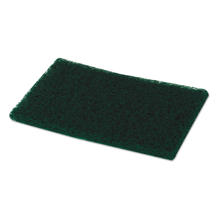 Heavy-Duty Scour Pad, 6 x 9, Green 15/Carton