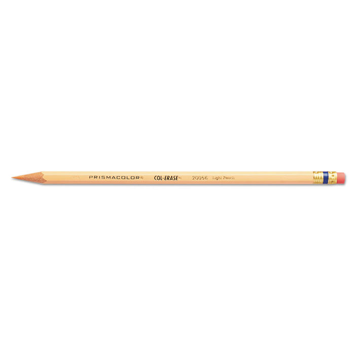 Col-Erase Pencil with Eraser, 0.7 mm, 2B (#1), Assorted Lead/Barrel Colors, Dozen