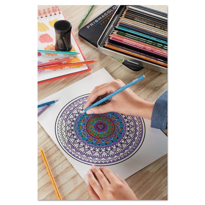 Premier Colored Pencil, 3 mm, 2B (#1), White Lead, White Barrel, Dozen