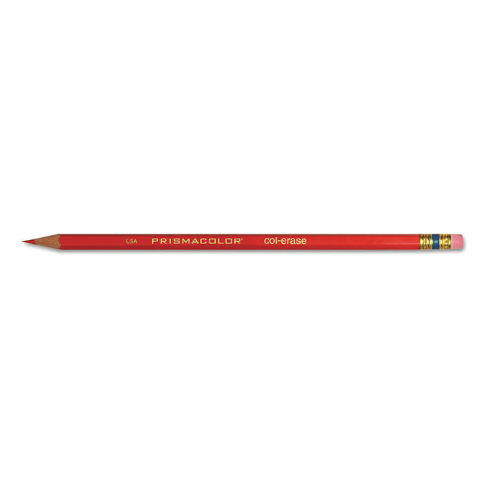 Col-Erase Pencil with Eraser, 0.7 mm, 2B (#1), Assorted Lead/Barrel Colors, Dozen