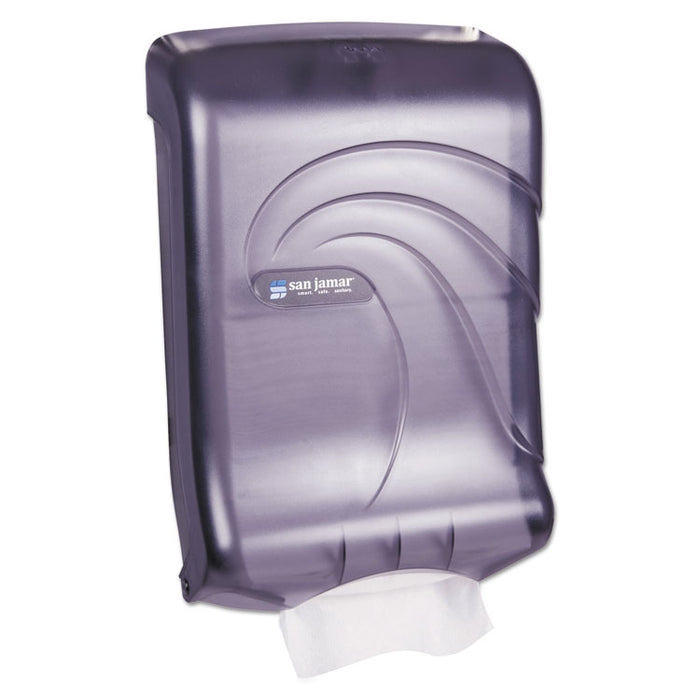 Ultrafold Multifold/C-Fold Towel Dispenser, Oceans, 11.75 x 6.25 x 18, Transparent Black Pearl