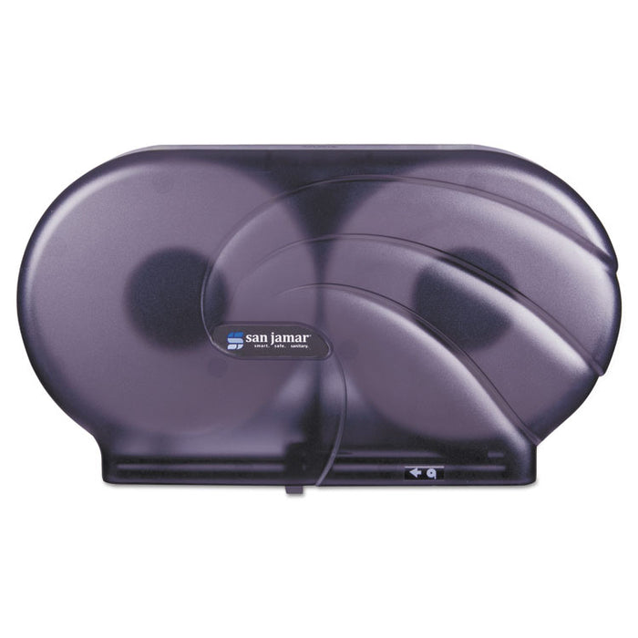 Twin 9" JBT Toilet Tissue Dispenser, Oceans, 19 x 5 1/4 x 12, Black Pearl