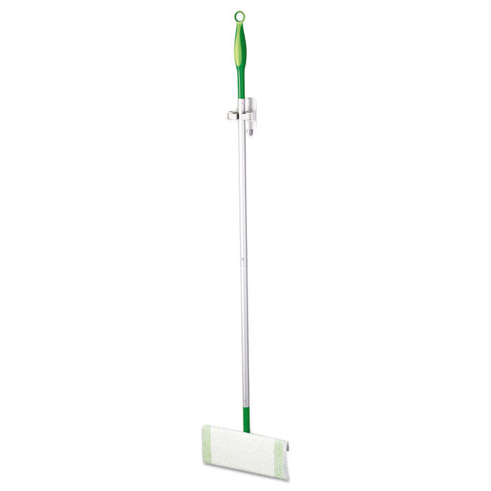 Broom Gripper, 3.12w x 2.43d x 3.34h, White/Gray, 1 Gripper/2 Strips