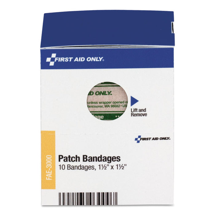 SmartCompliance Patch Bandages, 1 1/2" x 1 1/2", 10/Box