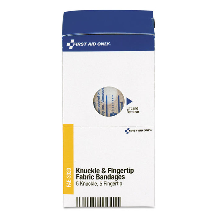 Knuckle and Fingertip Bandages, Sterilized, 5 Knuckle, 5 Fingertip, 10/Box