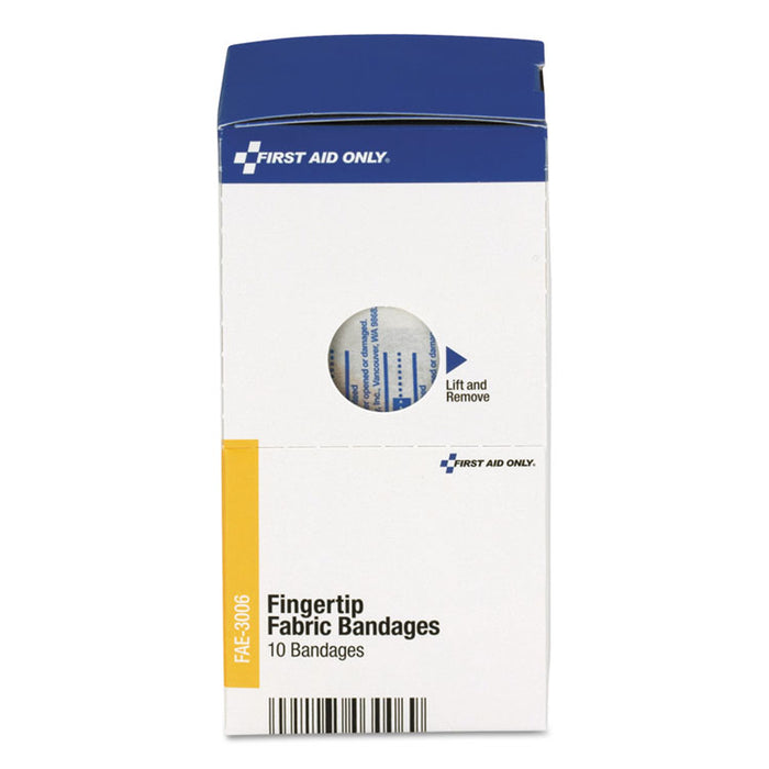 SmartCompliance Fingertip Bandages, 1.88" x 2", 10/Box