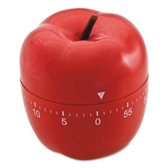 Shaped Timer, 4" dia., Red Apple