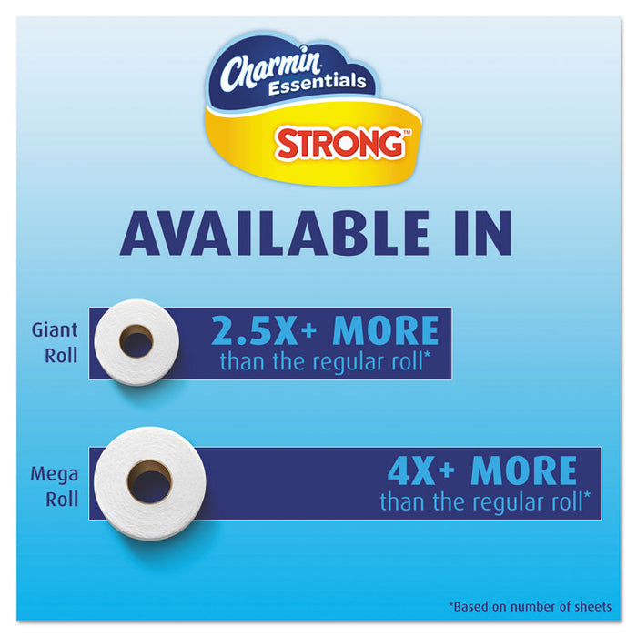 Essentials Strong Bathroom Tissue, Septic Safe, 1-Ply, White, 4 x 3.92, 300/Roll, 24 Roll/Pack
