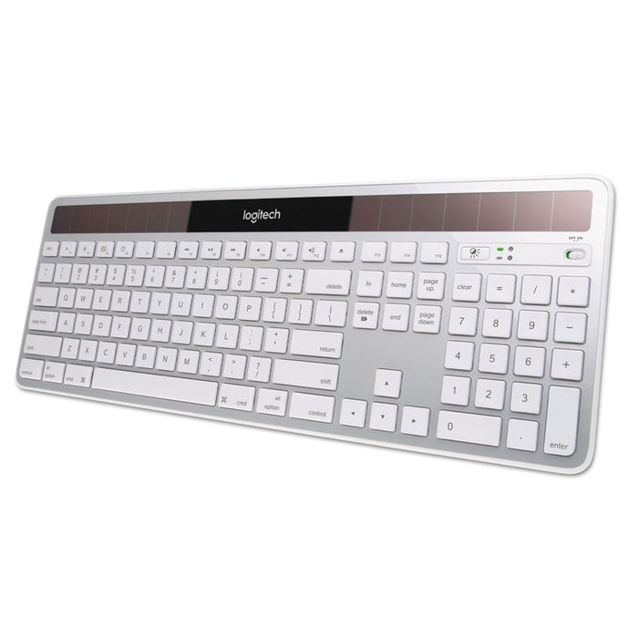 Wireless Solar Keyboard for Mac, Full Size, Silver