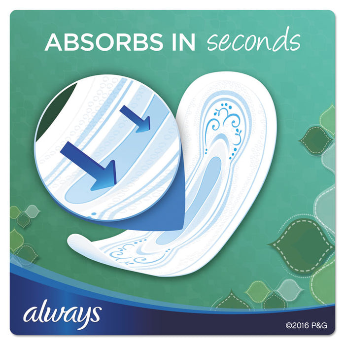 Ultra Thin Pads, Super Long, 40/Pack, 6 Packs/Carton