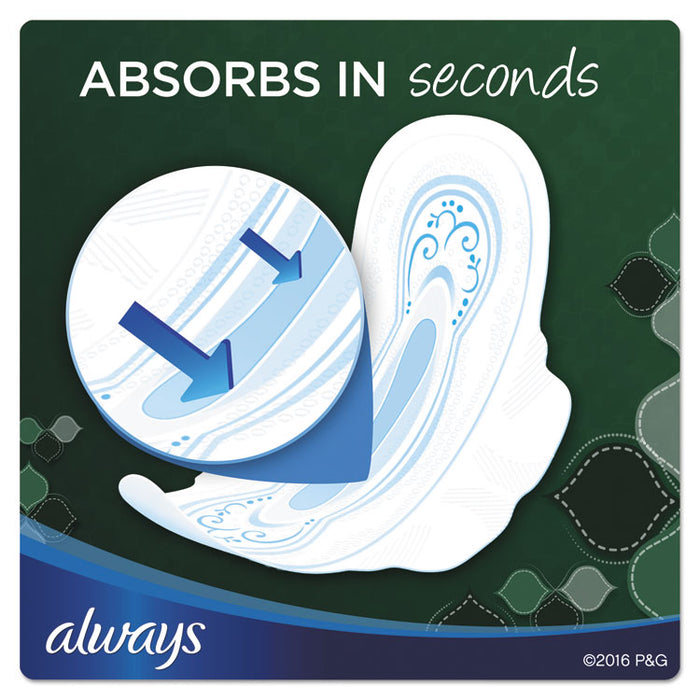 Ultra Thin Overnight Pads with Wings, 38/Pack