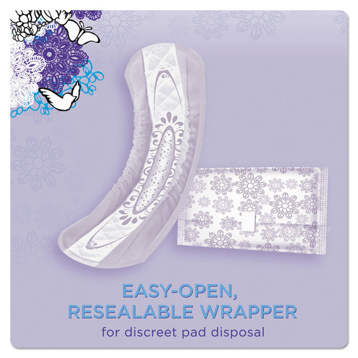 Discreet Incontinence Pads, Moderate, 66/Pack, 3 Packs/Carton