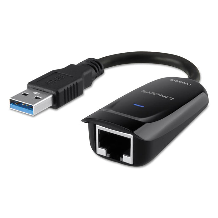 USB 3.0 to Gigabit Ethernet Adapter, Black