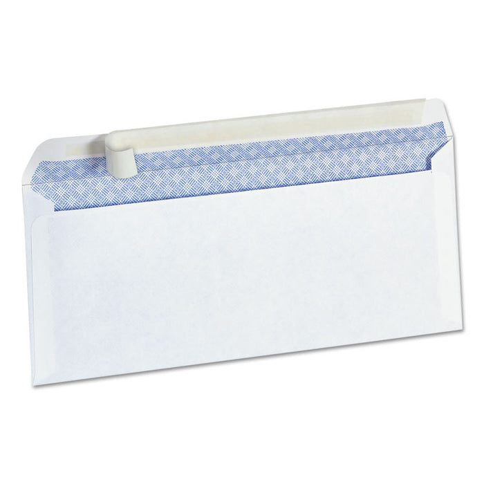 Peel Seal Strip Business Envelope, #10, Square Flap, Self-Adhesive Closure, 4.13 x 9.5, White, 100/Box
