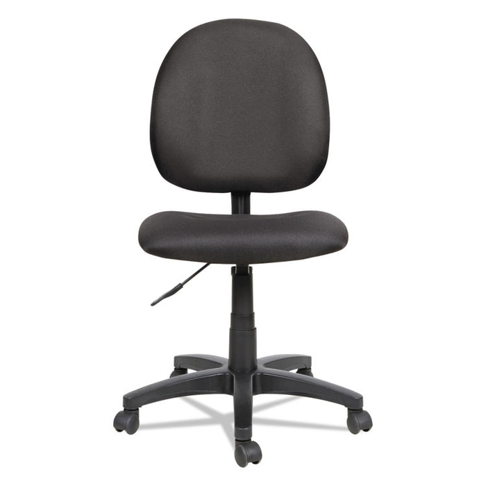 Alera Essentia Series Swivel Task Chair, Supports up to 275 lbs., Black Seat/Black Back, Black Base