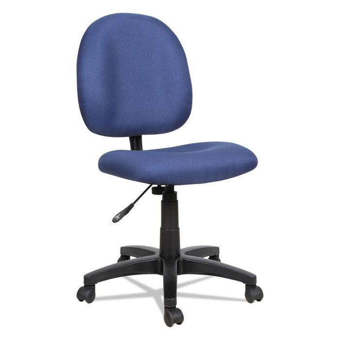 Alera Essentia Series Swivel Task Chair, Supports up to 275 lbs., Blue Seat/Blue Back, Black Base