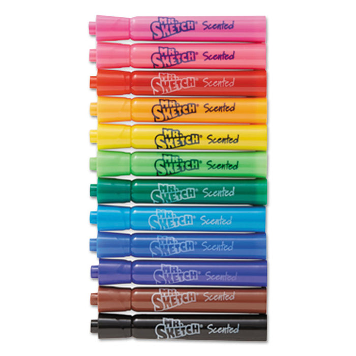 Scented Watercolor Marker, Broad Chisel Tip, Assorted Colors, 192/Set