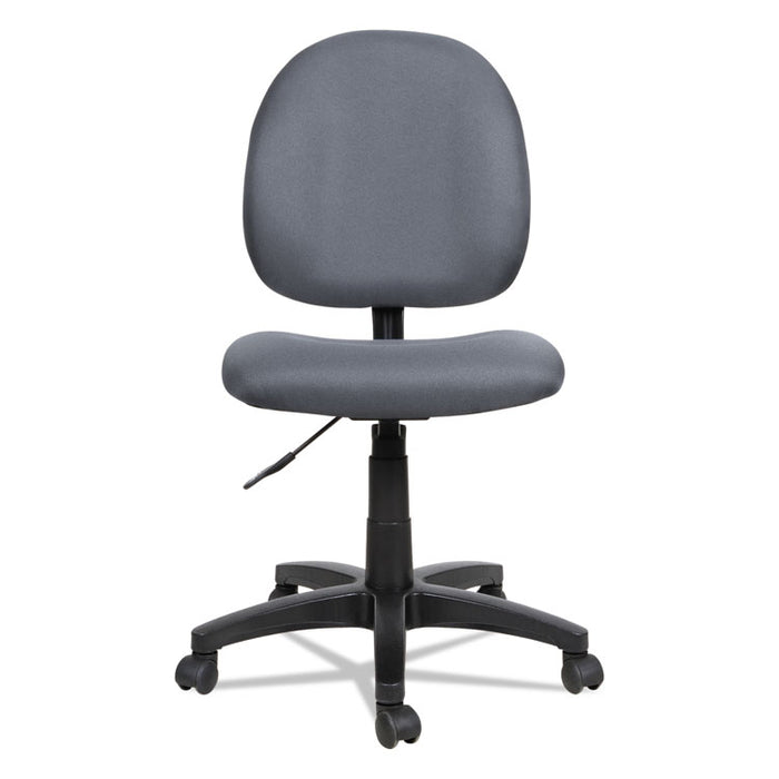 Alera Essentia Series Swivel Task Chair, Supports up to 275 lbs., Gray Seat/Gray Back, Black Base
