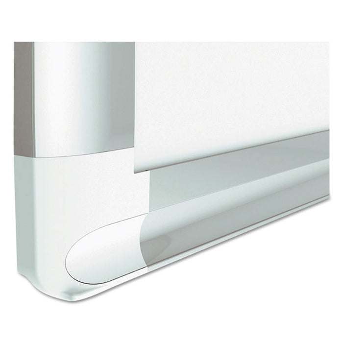 Gridded Magnetic Porcelain Planning Board, 1 x 2 Grid, 36 x 24, Aluminum Frame