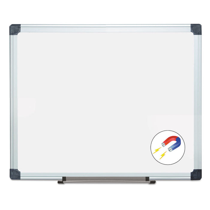 Porcelain Value Dry Erase Board, 24 x 36, White, Aluminum Frame
