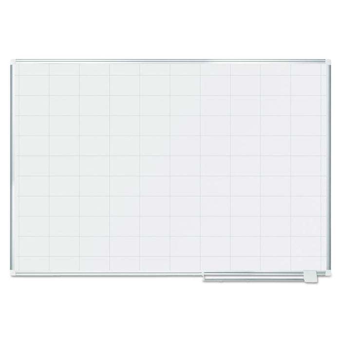 Grid Planning Board, 2 x 3 Grid, 72 x 48, White/Silver