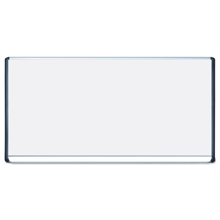 Porcelain Magnetic Dry Erase Board, 48x96, White/Silver