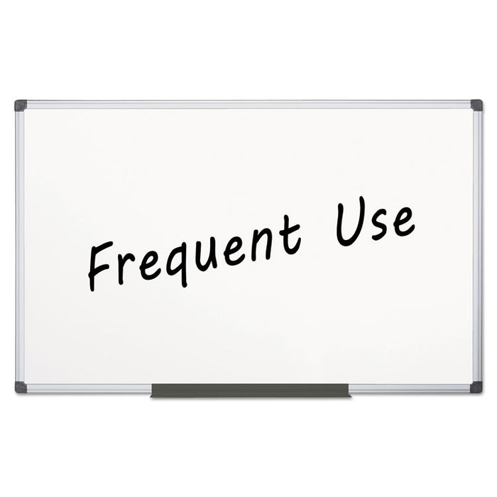 Value Lacquered Steel Magnetic Dry Erase Board, 48 x 96, White, Aluminum Frame