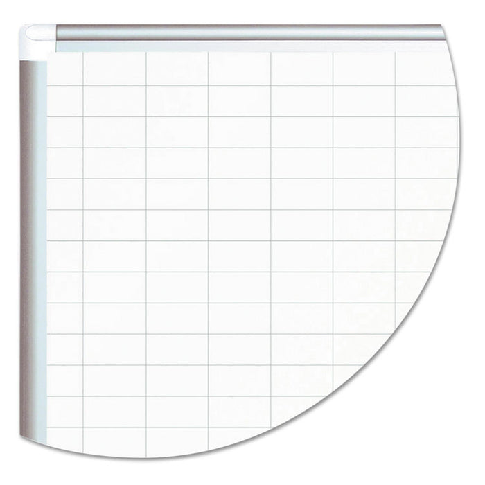 Grid Planning Board, 2 x 3 Grid, 72 x 48, White/Silver