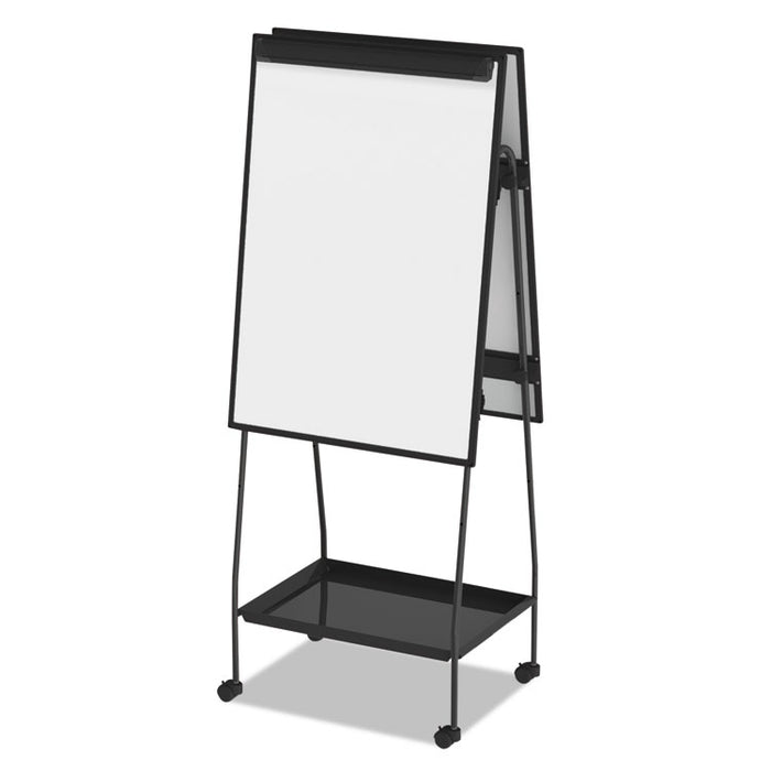 Creation Station Dry Erase Board, 29 1/2 x 74 7/8, Black Frame