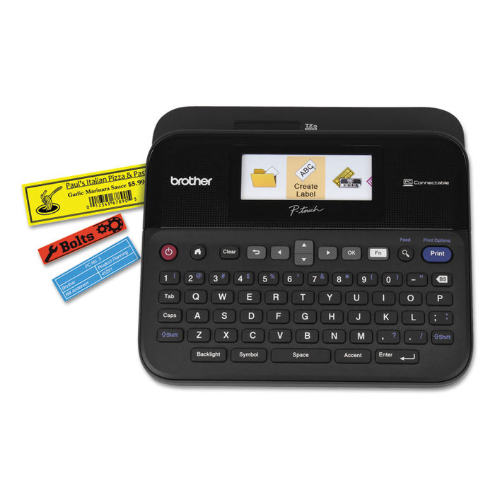 PTD600 PC-Connectable Label Maker with Color Display