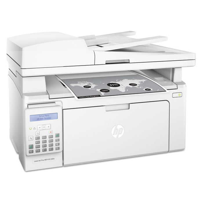 LaserJet Pro MFP M130fn Multifunction Laser Printer, Copy/Fax/Print/Scan