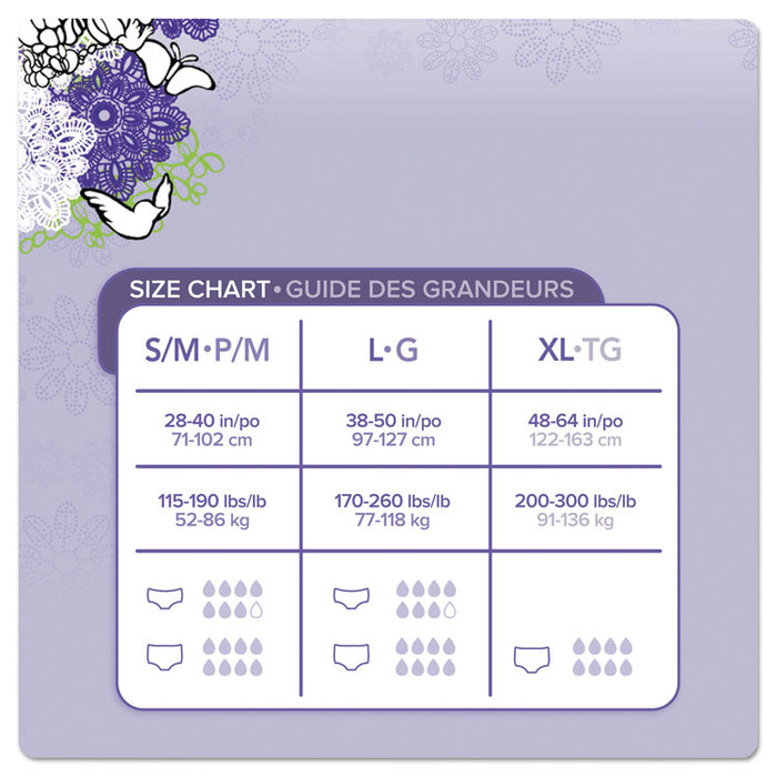 Discreet Incontinence Underwear, Small/Medium, Maximum Absorbency, 19/Pack, 3 Packs/Carton