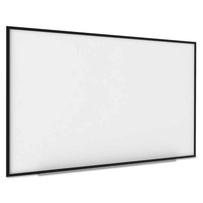 Interactive Magnetic Dry Erase Board, 70 x 52 x 1 1/4, White/Black Frame